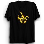 The Fame Elden Ring, Emblem Symbol Frenzied Flame Essential, Game, Oyun Tişört - 4XL - Siyah