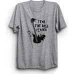 The Fame Fear The Bass Player Basçıdan Kork Bas Gitar Bass Guitar Müzik Music Gri Kadın T-shirt