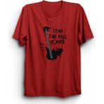 The Fame Fear The Bass Player Basçıdan Kork Bas Gitar Bass Guitar Müzik Music Kırmızı Kadın T-shirt