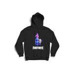 The Fame Fort, Lama, Tnite, Oyun, Game Çocuk Kapüşonlu Sweatshirt Hoodie Siyah 12-13 Yaş