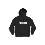 The Fame Fort, Yazı Font, Tnite, Oyun, Game Çocuk Kapüşonlu Sweatshirt Hoodie Siyah 12-13 Yaş