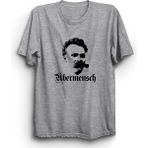 The Fame Friedrich Nietzsche Ubermensch Filozof Gri Kadın T-shirt