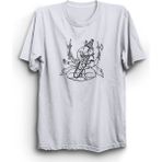 The Fame Ganeşa Şiva Ganesha Shiva Hanuman Hinduizm Hint Beyaz Kadın T-shirt