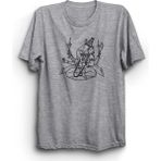The Fame Ganeşa Şiva Ganesha Shiva Hanuman Hinduizm Hint Gri Kadın T-shirt