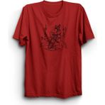 The Fame Ganeşa Şiva Ganesha Shiva Hanuman Hinduizm Hint Kırmızı Kadın T-shirt
