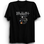The Fame God Astronaut GIAA 10 Year Anniversary Rock Metal Müzik Siyah Kadın T-shirt