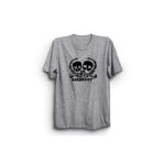 The Fame Green 2 Skulls Rock Metal Müzik Grubu Gri Kadın T-shirt