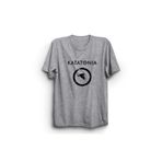 The Fame Karga Temalı Logo Rock Band Gri Kadın T-shirt