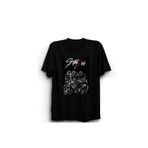 The Fame Kids Silhouette Kore K-Pop Siyah Unisex T-shirt