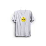 The Fame L-Yellow Man Lgo Kafası Sarı Adam Beyaz Kadın T-shirt