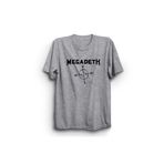 The Fame Mega American Thrash Metal Logo Rock Metal Müzik Grubu Gri Kadın T-shirt