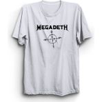 The Fame Megadeth, With Logo, Rock Metal Müzik Grubu Tişörtü - 6 - 7 Yaş - Beyaz