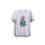 The Fame Metalci Buda Rocker Buddha Mizah Beyaz Kadın T-shirt
