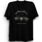 The Fame Metallica, Master Of Puppets, Sepia, Rock Metal Müzik Grubu, Unisex %100 Pamuk Tişört - Siyah - XL