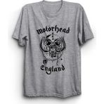 The Fame Motörhead England Classical Logo Rock Metal Grup Gri Unisex T-shirt