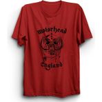 The Fame Motörhead England Classical Logo Rock Metal Grup Kırmızı Erkek T-shirt