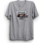 The Fame Motosiklet Motobike Motorcycle Gaz Gas Chopper Gri Kadın T-shirt