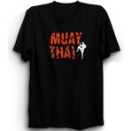 The Fame Muay Thai, Dövüş Sporu, Fight, Fighting %100 Pamuk Tişört - Siyah