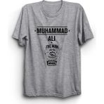 The Fame Muhammed Ali Glove Wings Boks Boxing Gri Kadın T-shirt