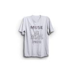 The Fame Muse Temalı Concert Rock Metal Müzik Grubu Beyaz Unisex T-shirt
