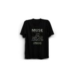The Fame Muse Temalı Concert Rock Metal Müzik Grubu Siyah Unisex T-shirt