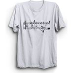The Fame Müzik Nota ve İnsanlar Music Beyaz Kadın T-shirt