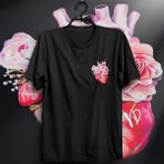 The Fame Pink Floyd, Heart Logo, Rock Metal Grup Tişörtü - 4XL - Siyah