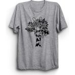 The Fame Şaşkın Zürafa Confused Giraffe Gri Kadın T-shirt