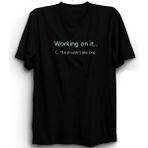 The Fame Sharepoint Working On It Server Yazılım Yazılımcı Computer PC Siyah Erkek T-shirt