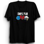 The Fame Simple Plan, Logo Rock Metal Grup Tişörtü - 3XL - Siyah