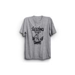 The Fame Sleeping With Anchor Rock Metal Müzik Grubu Gri Kadın T-shirt