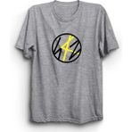 The Fame Stray Logo Yellow Colored K-Pop Gri Kadın T-shirt