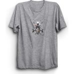 The Fame Tasarım Böcek Makine Mühendisi Machine Bug Engineer Gri Kadın T-shirt