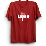 The Fame The Boss Patron Kravat Kırmızı Kadın T-shirt