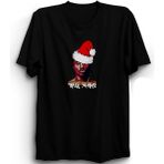 The Fame Thug X-Mas, Eşkıya Noeli, Santa Tupac, 2pac, Noel, Yeniyıl, Yılbaşı, Siyah Pamuk Tişört - 12 - 13 Yaş