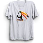 The Fame Toucan Bird, Tukan Kuşu, 777, Şans, Bolluk Bereket Tişört - 5XL - Beyaz