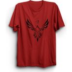 The Fame Tukan Kuşu 777 Sayı Sekanslı Toucan Bird Kırmızı Kadın T-shirt