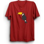 The Fame Tukan Kuşu Şans Bereket Luck Toucan Bird Kırmızı Kadın T-shirt