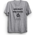 The Fame Uçak Teknisyeni Aircraft Mechanic Mühendis Gri Kadın T-shirt