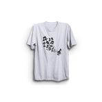 The Fame Uçuşan Notalar Flying Notes Müzik Music Beyaz Çocuk T-shirt