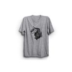 The Fame Unicorn Tek Boynuzlu At Luck T-Shirt Gri Kadın T-shirt