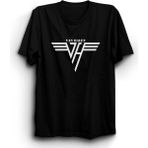 The Fame Van Halen, Classic Logo Rock Metal Grup Tişörtü - 4XL - Siyah