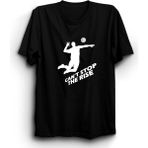 The Fame Voleybol Volleyball Cant Stop The Rise Siyah Kadın T-shirt