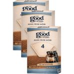 The Good Sparks 3 Paket Filtre Kahve Kağıdı Büyük Boy 4 Numara (3 Paket x 80 Adet) - Kağıt Filtre
