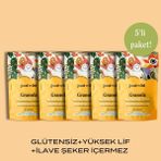 The Good Wild Arı Ekmeği & Polenli Granola | Glutensiz Yulaf Ezmesi | İlave Şekersiz | Yüksek Lif | 5 x 300 Gr - 1,5 kg