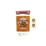 THE GOOD WİLD Baharatlı Kraker | Glutensiz Atıştırmalık | Filizlendirilmiş Çiğ Karabuğday Unu | Nohut Unu | 4x55 G