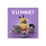 The Gookie Beşli Paket Tığ Kiti, Amigurumi Örgü Seti