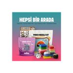 The Gookie Hepsi Bir Arada Hobi Paketi, Amigurumi Örgü Seti, Punch Nakış Kiti, Izometrik Sticker Ve Oyun Hamuru