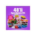The Gookie Karışık Renkli Zıplayan Oyun Hamuru Hava Ile Kuruyan Doğal Antibakteriyel Oyun Hamuru Kiti - 48 Adet