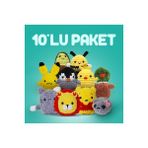 The Gookie Onlu Paket Amigurumi Tığ Kiti, Amigurumi Örgü Seti Tığ Işi Örgü Oyuncak